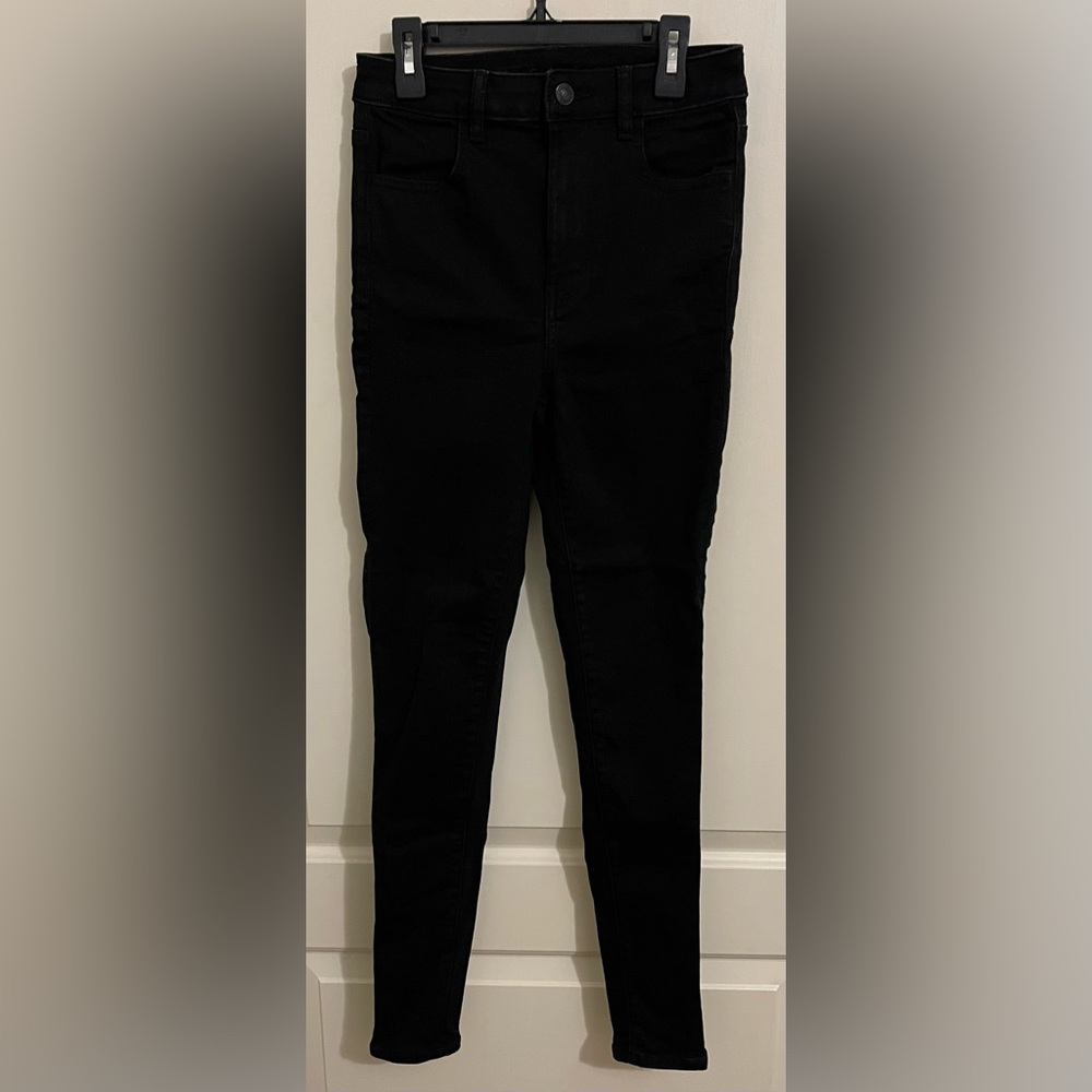 American Eagle Next Level Stretch Black Jeans Jeggings Women’s Size 2